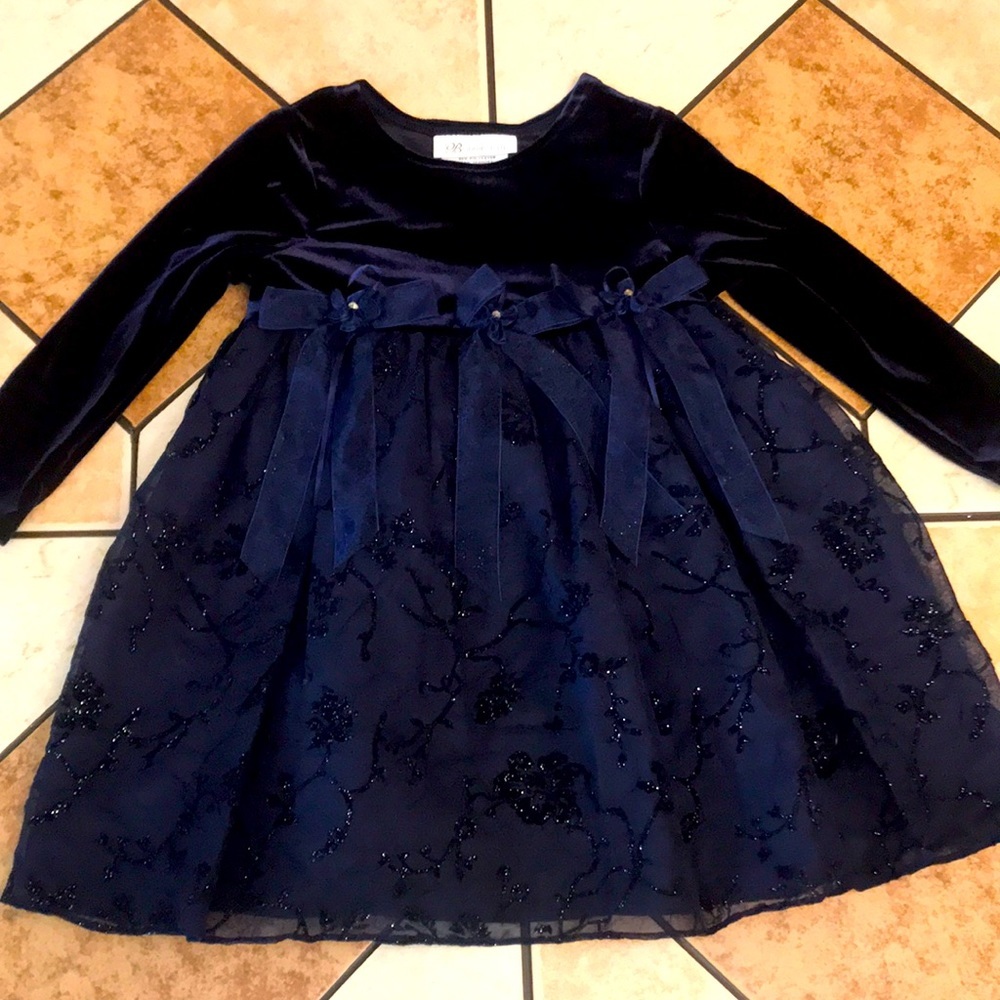 Bonnie Jean babygirl toddler‎ all over lace dress size 2t